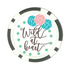 Wild At Heart Flowers Poker Chip Card Guards