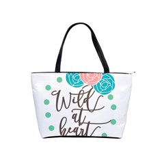 Wild At Heart Flowers Shoulder Handbags by CraftyLittleNodes