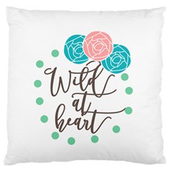 Wild At Heart Flowers Standard Flano Cushion Cases (one Side) 