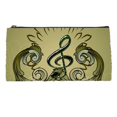 Decorative Clef With Damask In Soft Green Pencil Cases by FantasyWorld7