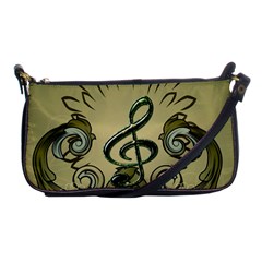 Decorative Clef With Damask In Soft Green Shoulder Clutch Bags by FantasyWorld7