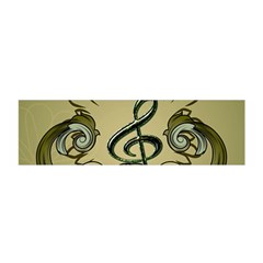 Decorative Clef With Damask In Soft Green Satin Scarf (oblong)