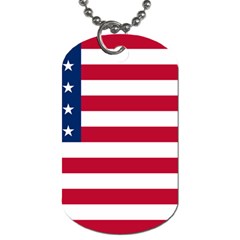 Usa1 Dog Tag (one Side)