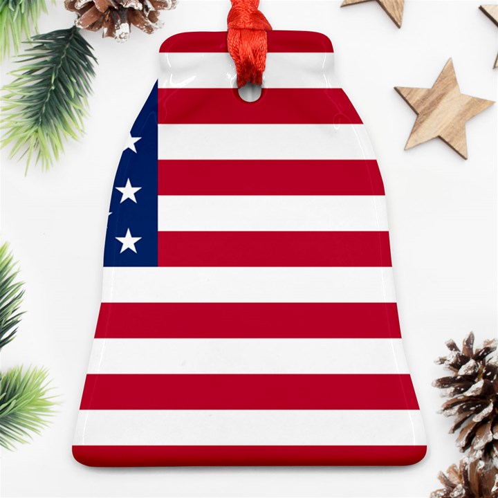 Usa1 Bell Ornament (2 Sides)