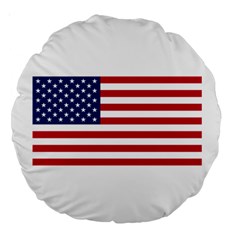 Usa1 Large 18  Premium Round Cushions by ILoveAmerica