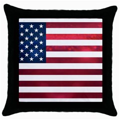 Usa2 Throw Pillow Cases (black)