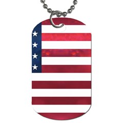 Usa2 Dog Tag (one Side)