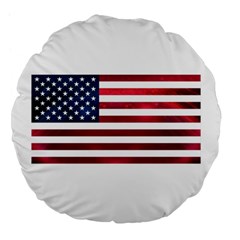 Usa2 Large 18  Premium Flano Round Cushions by ILoveAmerica