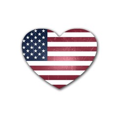 Usa3 Heart Coaster (4 Pack)  by ILoveAmerica