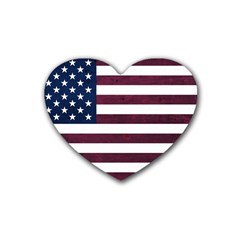 Usa4 Rubber Coaster (heart)  by ILoveAmerica