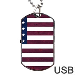 Usa4 Dog Tag Usb Flash (one Side)