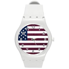 Usa4 Round Plastic Sport Watch (m)