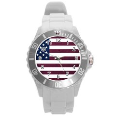 Usa4 Round Plastic Sport Watch (l)