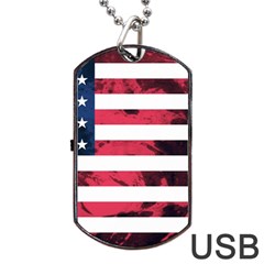 Usa5 Dog Tag Usb Flash (one Side)