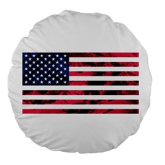 Usa5 Large 18  Premium Round Cushions by ILoveAmerica