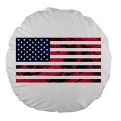 Usa5 Large 18  Premium Flano Round Cushions by ILoveAmerica