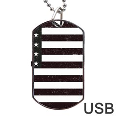 Usa6 Dog Tag Usb Flash (one Side)