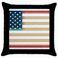 Usa7 Throw Pillow Cases (black)