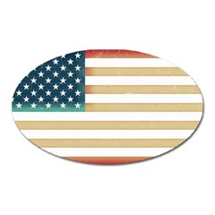 Usa7 Oval Magnet by ILoveAmerica