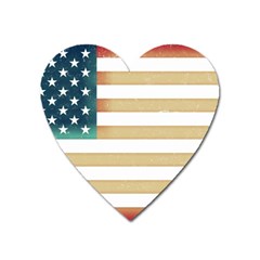 Usa7 Heart Magnet by ILoveAmerica