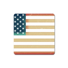 Usa7 Square Magnet by ILoveAmerica