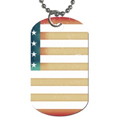 Usa7 Dog Tag (one Side)