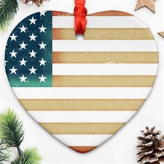 Usa7 Heart Ornament (2 Sides)