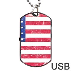 Usa8 Dog Tag Usb Flash (one Side)