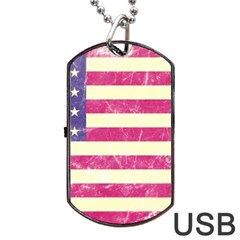 Usa99 Dog Tag Usb Flash (one Side)