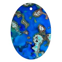 Cocos Reef Sinkholes Ornament (oval)  by CocosBlue