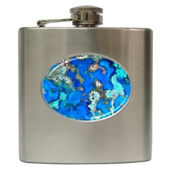 Cocos Reef Sinkholes Hip Flask (6 Oz)