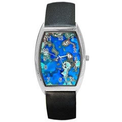 Cocos Reef Sinkholes Barrel Metal Watches by CocosBlue