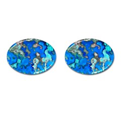 Cocos Reef Sinkholes Cufflinks (oval)