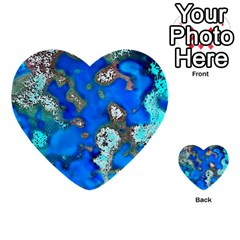 Cocos Reef Sinkholes Multi-purpose Cards (heart)  by CocosBlue