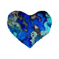 Cocos Reef Sinkholes Standard 16  Premium Heart Shape Cushions by CocosBlue