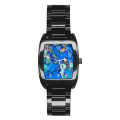 Cocos Reef Sinkholes Stainless Steel Barrel Watch