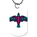 Stained Glass Bird Illustration  Dog Tag (One Side) Front