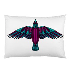 Stained Glass Bird Illustration  Pillow Cases