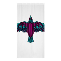 Stained Glass Bird Illustration  Shower Curtain 36  X 72  (stall) 