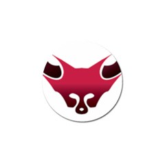 Fox Logo Red Gradient  Golf Ball Marker by carocollins