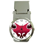 Fox Logo Red Gradient  Money Clip Watches Front