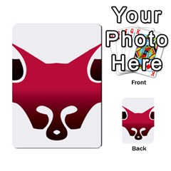 Fox Logo Red Gradient  Multi-purpose Cards (rectangle)  by carocollins