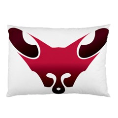 Fox Logo Red Gradient  Pillow Cases