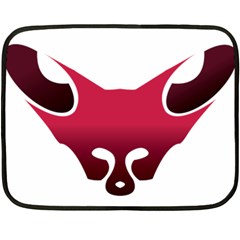 Fox Logo Red Gradient  Double Sided Fleece Blanket (mini) 