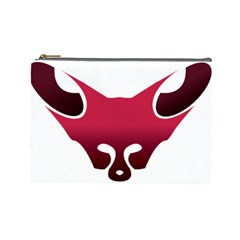 Fox Logo Red Gradient  Cosmetic Bag (large)  by carocollins