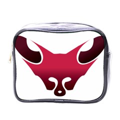 Fox Logo Red Gradient  Mini Toiletries Bags by carocollins