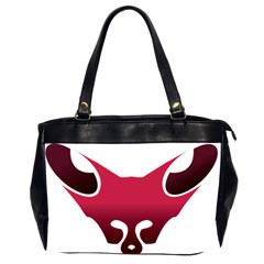 Fox Logo Red Gradient  Office Handbags (2 Sides)  by carocollins