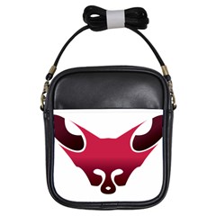 Fox Logo Red Gradient  Girls Sling Bags by carocollins