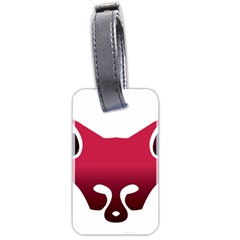 Fox Logo Red Gradient  Luggage Tags (two Sides)