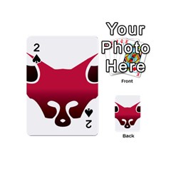 Fox Logo Red Gradient  Playing Cards 54 (mini) 